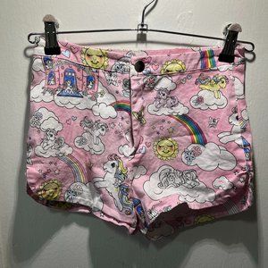 Dolls Kill Women's My Little Pony Jean Shorts (Pink) - Size Small